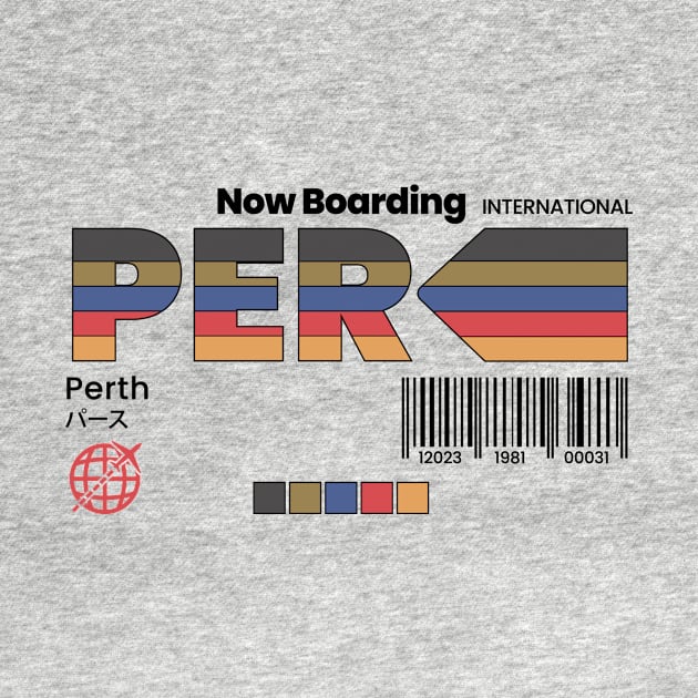 Vintage Perth PER Airport Retro Travel Australia by Now Boarding